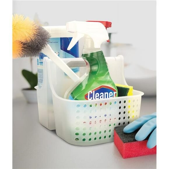 Portable Plastic Shower Caddy Bathroom Organizer Basket Tote for Dorm College - Picture 6 of 8